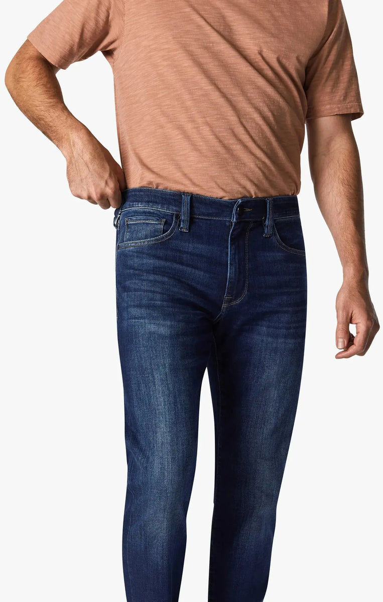 34 HERITAGE Courage Straight Leg Jeans Deep Tencel Urban