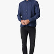 Load image into Gallery viewer, 34 HERITAGE | Linen Chambray Shirt | Indigo - Brothers Clothing Co.