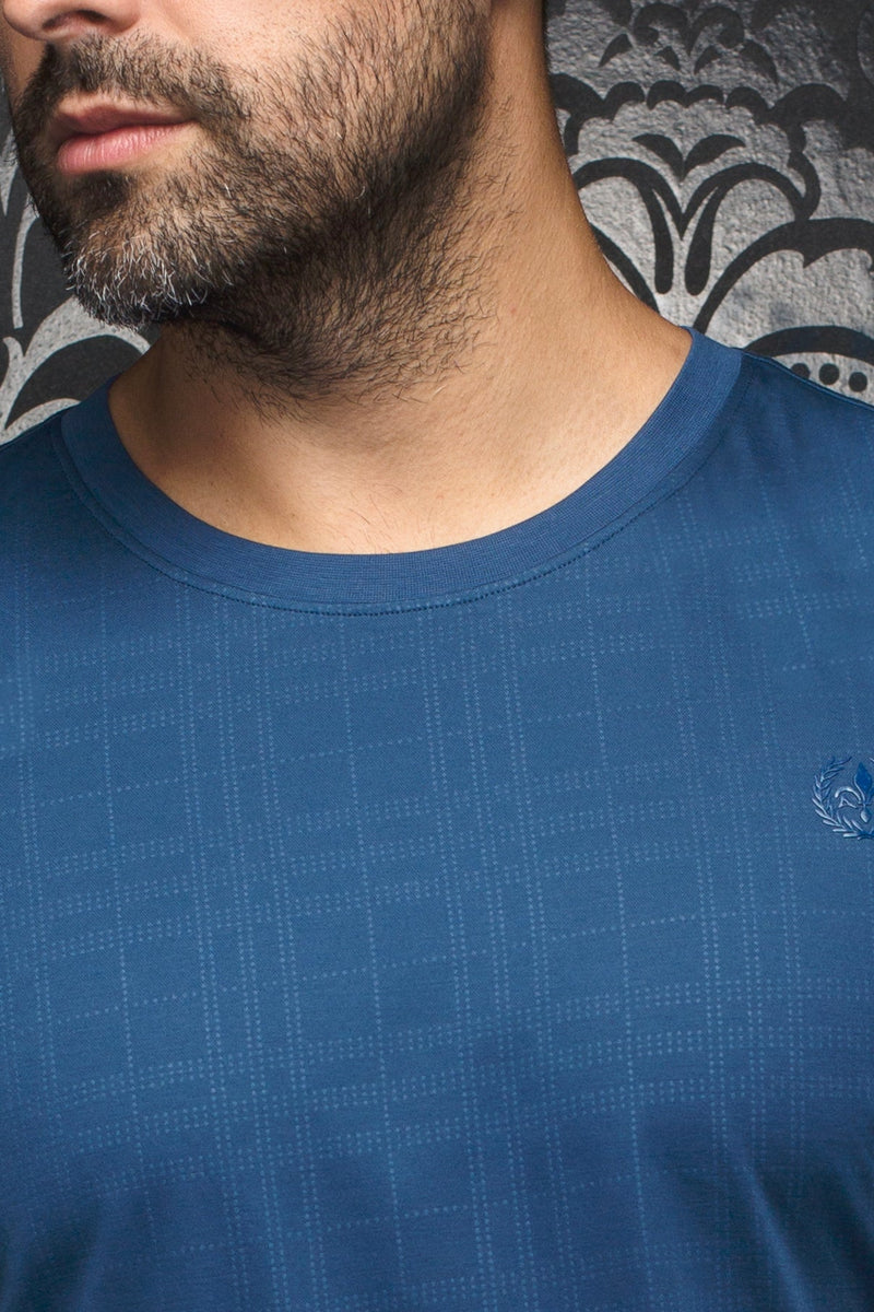 AU NOIR TShirt Crew Neck Varenna Indigo
