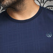 Load image into Gallery viewer, AU NOIR | T-Shirt | Varenna Crew Neck Navy AU NOIR