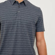 Load image into Gallery viewer, RAILS | Merced Golf Polo Shirt | Sashiko Border Black Rails