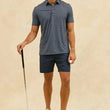 Load image into Gallery viewer, RAILS | Merced Golf Polo Shirt | Sashiko Border Black Rails