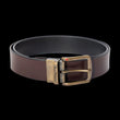Load image into Gallery viewer, CEINTURE RÉVERSIBLE | STRAUSS BRASS, noir-brun AU NOIR