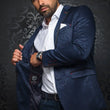 Load image into Gallery viewer, Blazer | WILLIAM jacquard, navy - AU NOIR