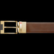 Load image into Gallery viewer, CEINTURE RÉVERSIBLE | DESOTO GOLD, noir - brun - AU NOIR