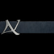 Load image into Gallery viewer, CEINTURE RÉVERSIBLE | SHELBY BRUSHED NICKLE, navy - AU NOIR