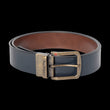 Load image into Gallery viewer, CEINTURE RÉVERSIBLE | STRAUSS BRASS, tan - navy - AU NOIR