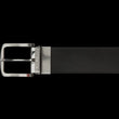 Load image into Gallery viewer, CEINTURE RÉVERSIBLE | STRAUSS BRUSHED NICKLE, noir - brun - AU NOIR
