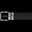 Load image into Gallery viewer, CEINTURE RÉVERSIBLE | STRAUSS BRUSHED NICKLE, noir - brun - AU NOIR