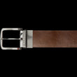 Load image into Gallery viewer, CEINTURE RÉVERSIBLE | STRAUSS BRUSHED NICKLE, tan - navy - AU NOIR