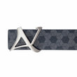 Load image into Gallery viewer, CEINTURE | SHELBY BRUSHED NICKLE, navy - AU NOIR