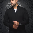 Load image into Gallery viewer, CHANDAIL DE LAINE MERINO | ESTEBAN, black - AU NOIR