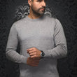 Load image into Gallery viewer, AU NOIR I Merino Wool Sweater I Marini Med Grey - Brothers Clothing Co.