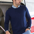 Load image into Gallery viewer, CHANDAIL EN LAINE MÉRINOS | MARINI, Navy - AU NOIR
