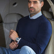 Load image into Gallery viewer, CHANDAIL EN LAINE MÉRINOS | MARINI, Navy - AU NOIR