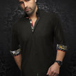 Load image into Gallery viewer, CHEMISE | ARLO, Black Gold - AU NOIR