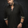 Load image into Gallery viewer, CHEMISE | ARLO, Black Gold - AU NOIR