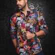 Load image into Gallery viewer, CHEMISE | BALZAR, Black Multi - AU NOIR