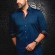 Load image into Gallery viewer, CHEMISE | CLYDE, Navy Tobacco - AU NOIR