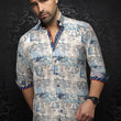 Load image into Gallery viewer, CHEMISE | EASTON, White Blue - AU NOIR