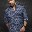 Load image into Gallery viewer, CHEMISE | ESCALA, Navy White - AU NOIR