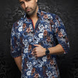 Load image into Gallery viewer, CHEMISE | GANDINI, Navy Rust - AU NOIR