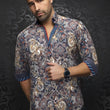 Load image into Gallery viewer, CHEMISE | MACHADO, Navy Beige - AU NOIR