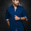 Load image into Gallery viewer, CHEMISE | NELSON, Indigo - AU NOIR