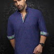 Load image into Gallery viewer, CHEMISE | QUINN, Blue Fuschia - AU NOIR