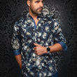Load image into Gallery viewer, CHEMISE | ROSARUGOSA, Navy Olive - AU NOIR
