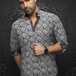 Load image into Gallery viewer, CHEMISE | SOLLOZZO, Black White - AU NOIR