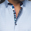 Load image into Gallery viewer, CHEMISE | WOLVERIN JACQUARD, Light Blue - AU NOIR