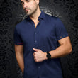 Load image into Gallery viewer, MANCHES COURTES EXTENSIBLE | DIVENERE, Navy - AU NOIR