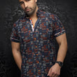 Load image into Gallery viewer, MANCHES COURTES EXTENSIBLE | FINLAY, Navy Orange - AU NOIR
