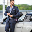 Load image into Gallery viewer, PANTALON | BERETTA - HUSTON, Navy - AU NOIR