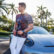 Load image into Gallery viewer, POLO | AZIMUT, Navy Orange - AU NOIR