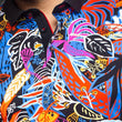 Load image into Gallery viewer, Polo - LABREA, black multi - AU NOIR