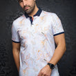 Load image into Gallery viewer, Polo - RIBERA, white orange - AU NOIR