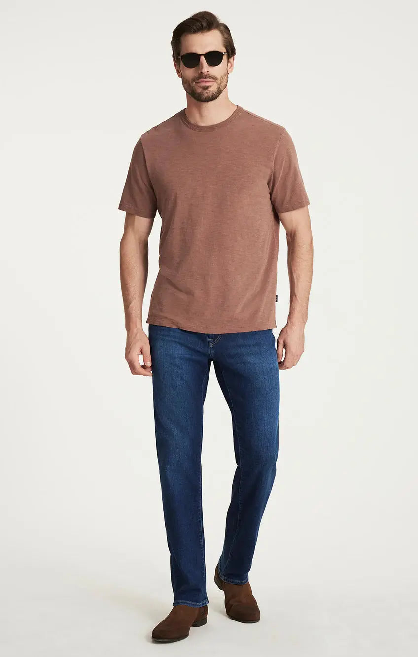 34 HERITAGE | Slub Crew Neck Tee | Cappuccino 34 Heritage