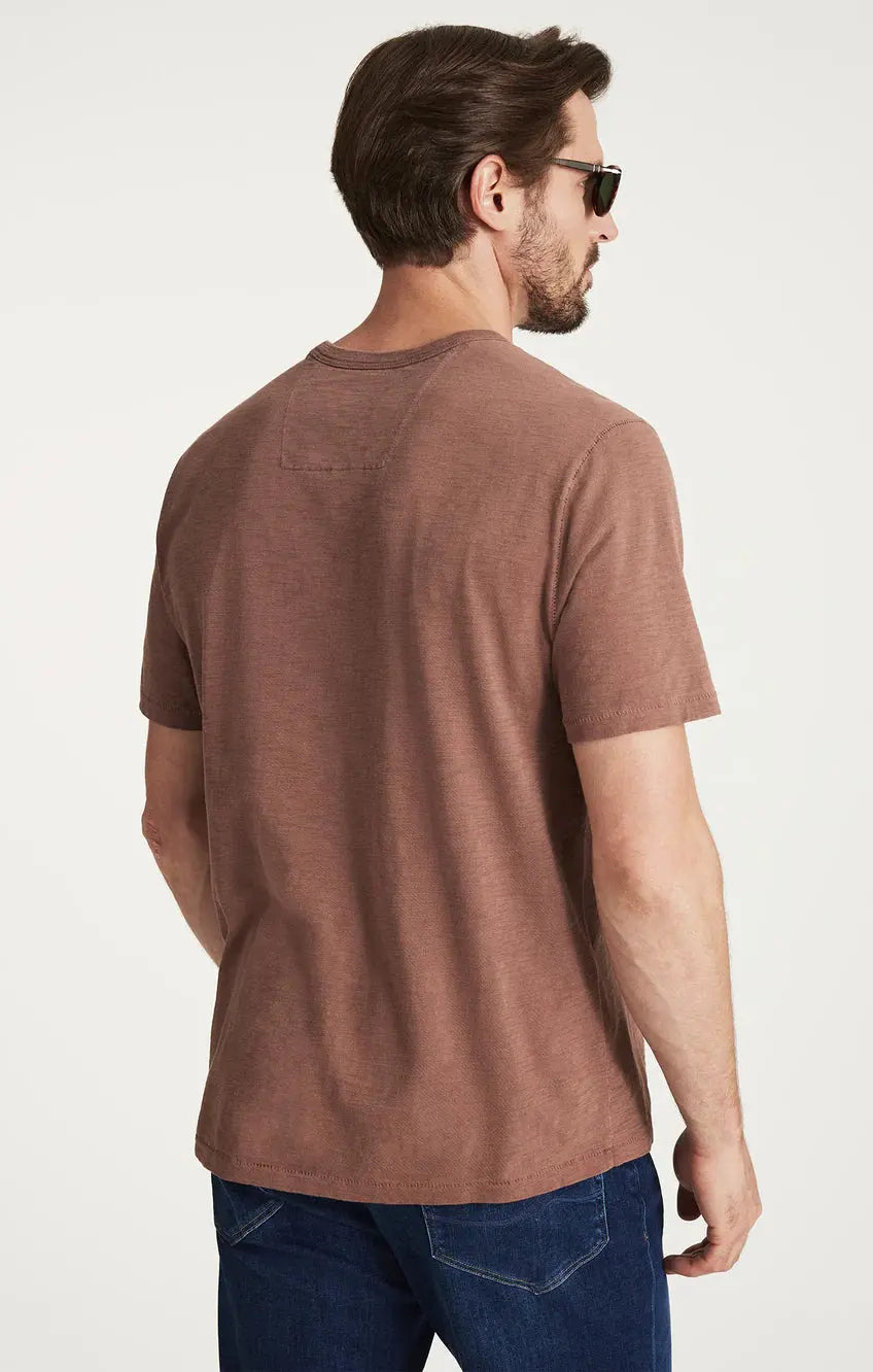 34 HERITAGE | Slub Crew Neck Tee | Cappuccino 34 Heritage