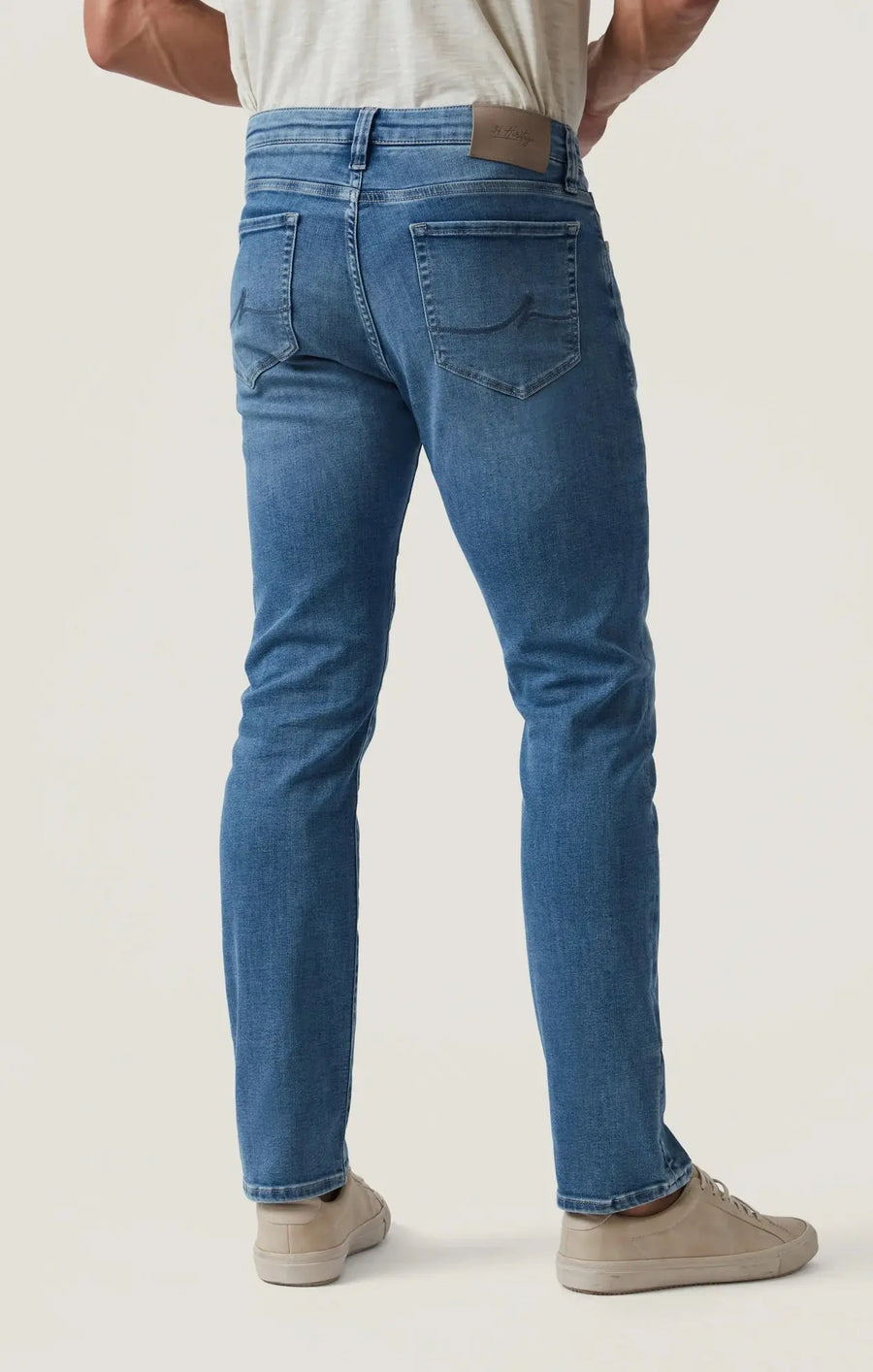 34 HERITAGE | Courage Straight Leg Jeans | Mid Brushed Organic Ultra 34 Heritage