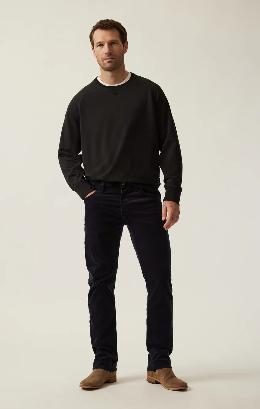 34 Heritage | French Terry Crew Sweater | Black