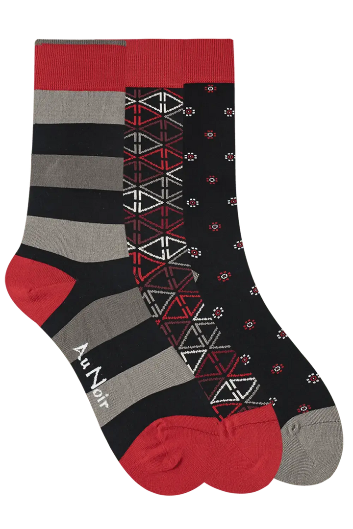 3 PAIRES - CHAUSETTES POUR HOMME - AU NOIR
