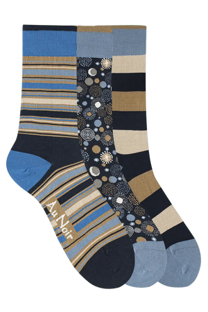 3 PAIRES - CHAUSETTES POUR HOMME - AU NOIR