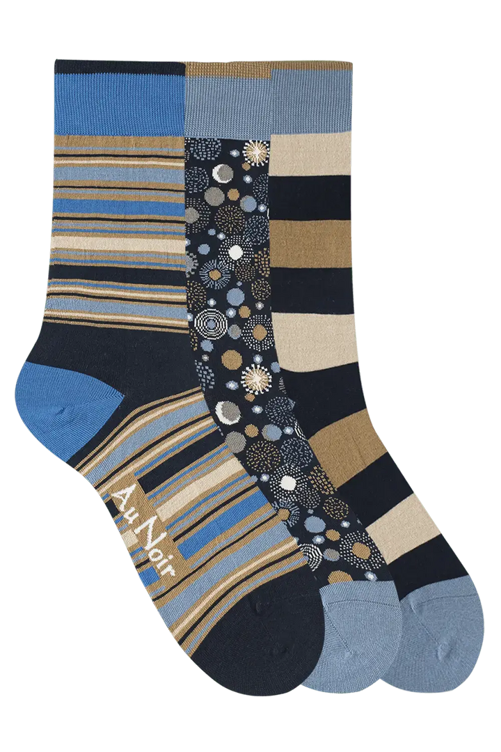 3 PAIRES - CHAUSETTES POUR HOMME - AU NOIR