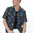 Load image into Gallery viewer, MATINIQUE | Short Sleeve Shirt | Klampo Dark Navy
