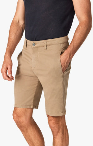 34 HERITAGE | Nevada Shorts | Cashew Brushed Twill