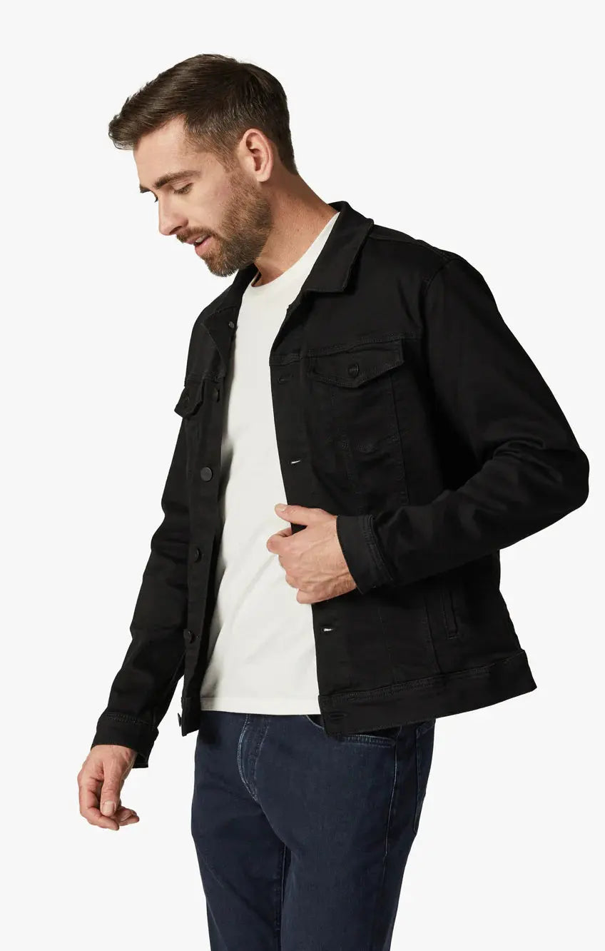 34 HERITAGE | Travis Jacket | Black Brushed Denim 34 Heritage