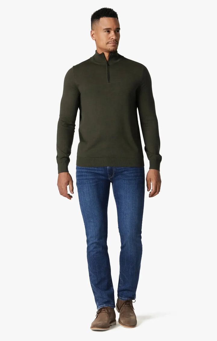 34 HERITAGE | Courage Straight Leg Jeans | Deep Brushed Organic 34 Heritage