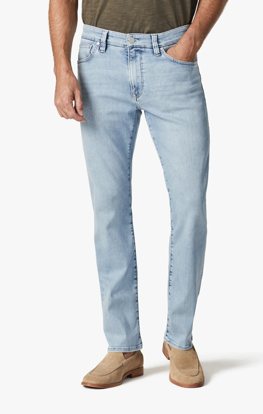 34 HERITAGE | Courage Straight Leg Jeans | Bleached Urban